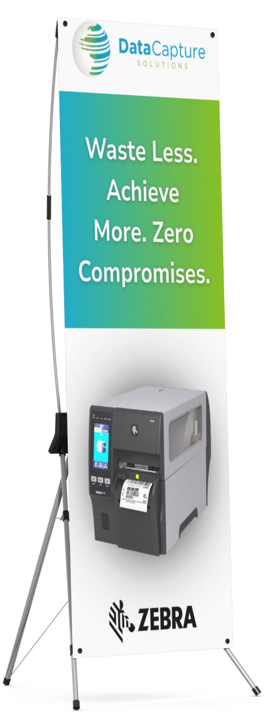 Zebra ZT610 Roll-Up Banner