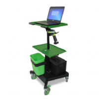 Newcastle LT Series Industrial Powered Laptop Carts (Ultra Compact)